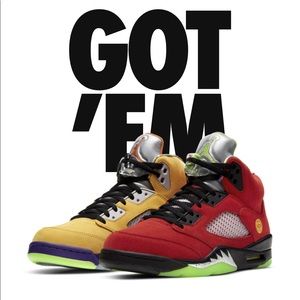 AIR JORDAN 5 WHAT THE GUARANTEED AUTHENTIC NIB